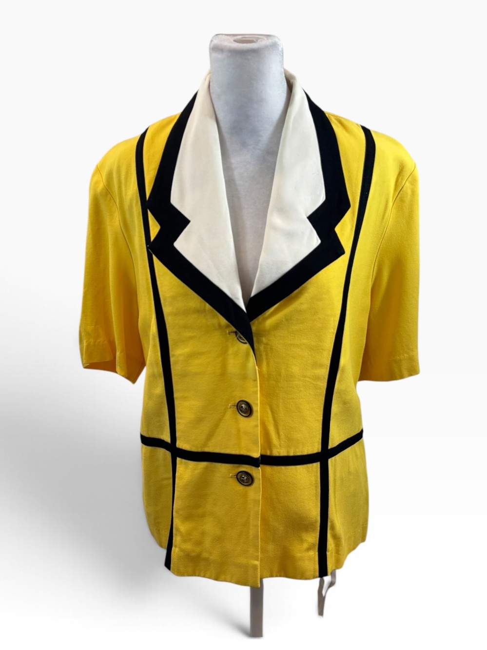 Vintage Perceptions by Irene B Short Sleeve Lightweight Blazer Jacket Size 12